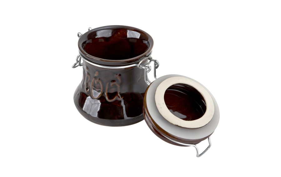 Pojemnik ceramiczny na miód 300 ml Brązowy 3330