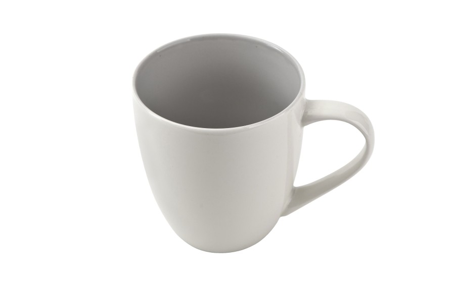 Kubek porcelanowy 470 ml Biały - jasno szary