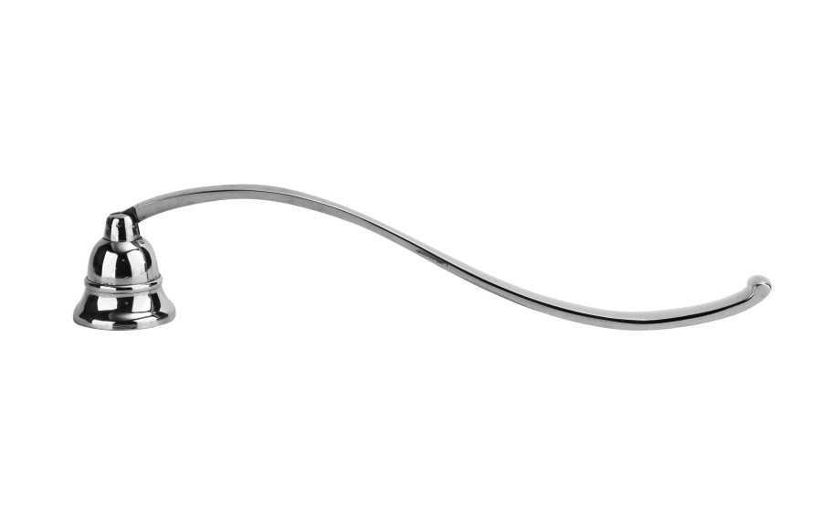 Gaśnik do świec srebrny metalowy 31cm