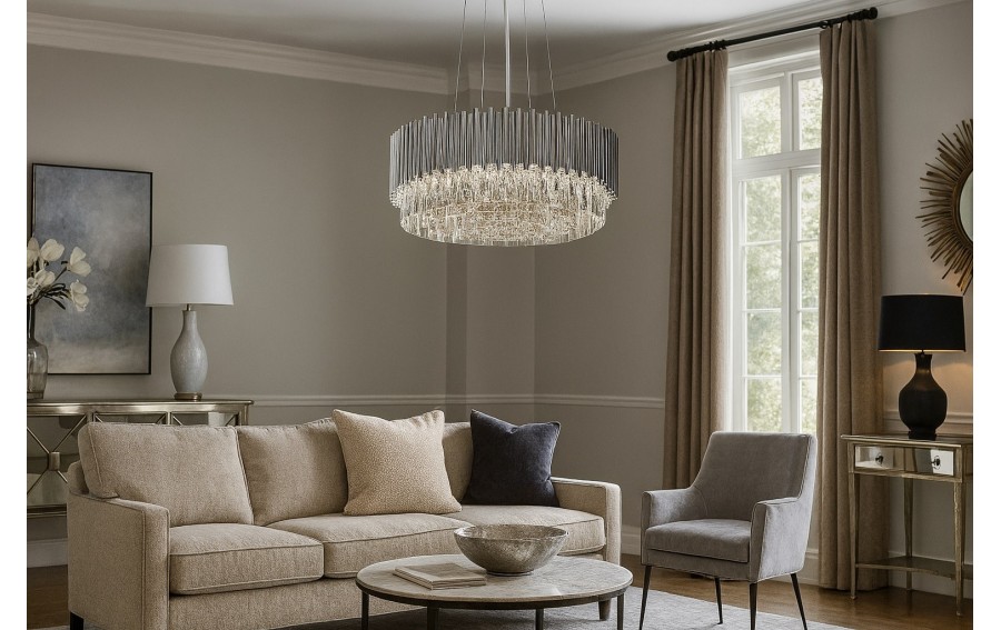 Lampa wisząca kryształowa Stic Chrome 60181/13