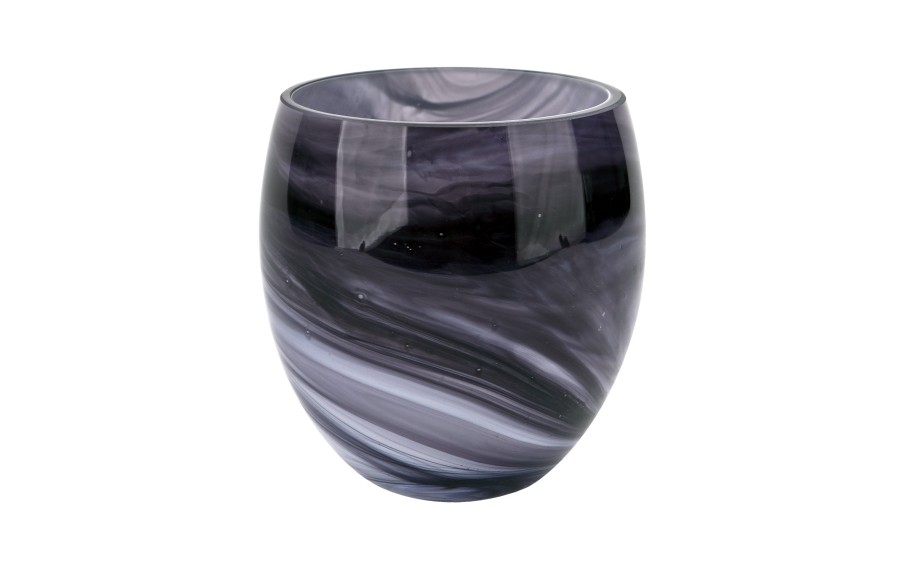 Wazon szklany 12,5 cm eleganckie smugi Asa Glass