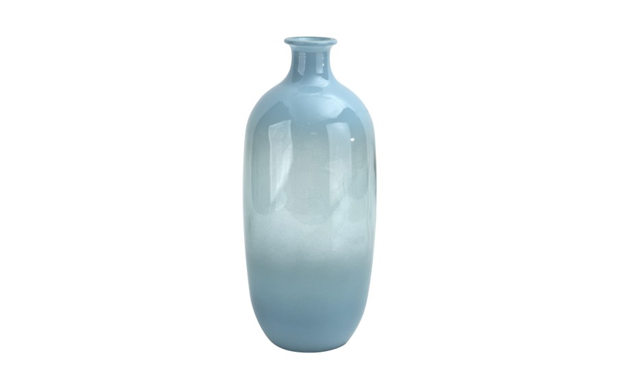 Wazon szklany 31 cm niebieski 5463c San Miguel