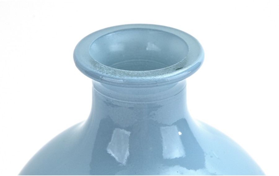 Wazon szklany 31 cm niebieski 5463c San Miguel