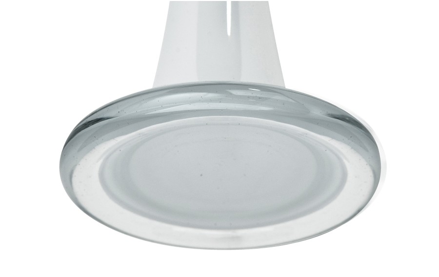 Wazon szklany 40 cm Rura biały