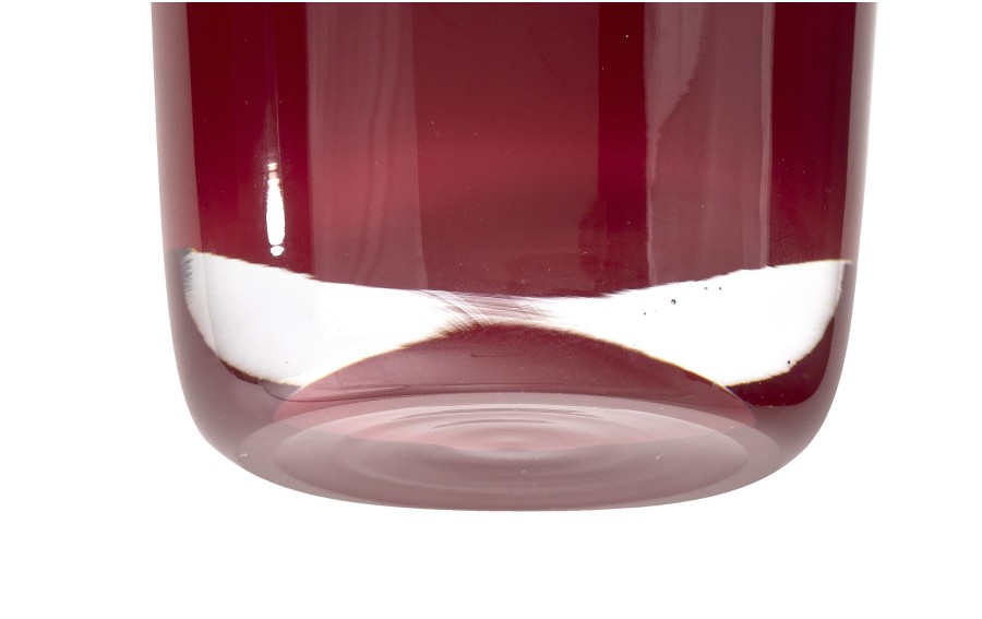 Wazon szklany 38 cm czerwony Asa Glass