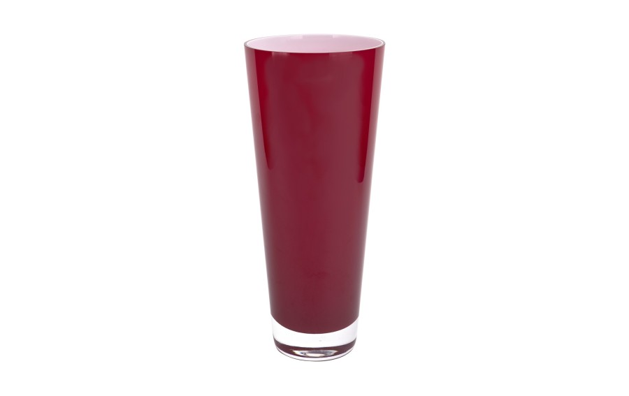 Wazon szklany 38 cm czerwony Asa Glass