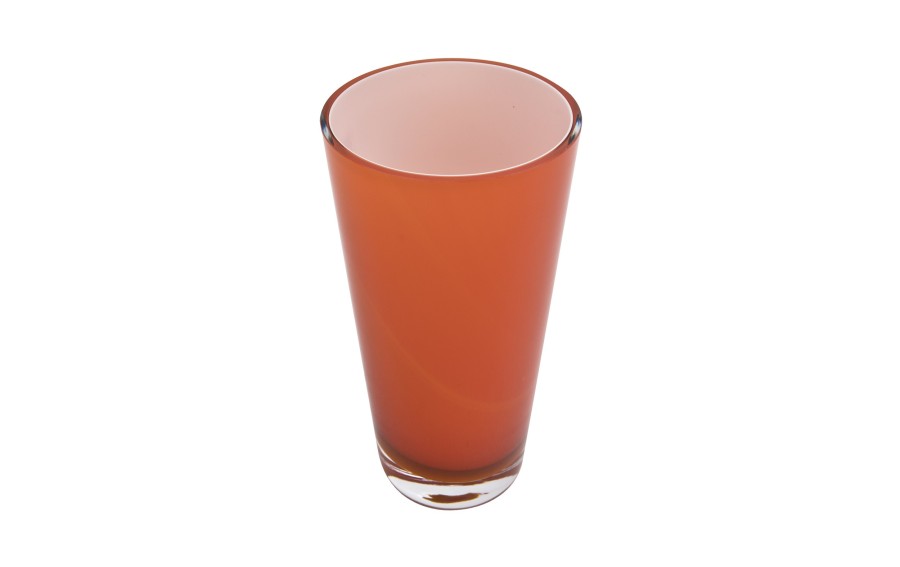 Wazon szklany 25 cm pomarańczowy Asa Glass