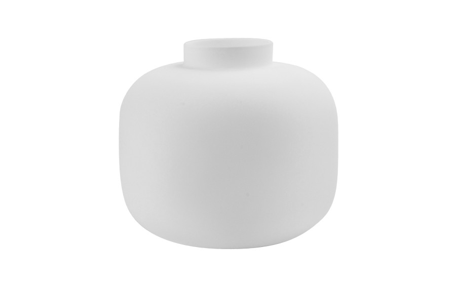 Wazon szklany 21,5 cm biały Asa Glass