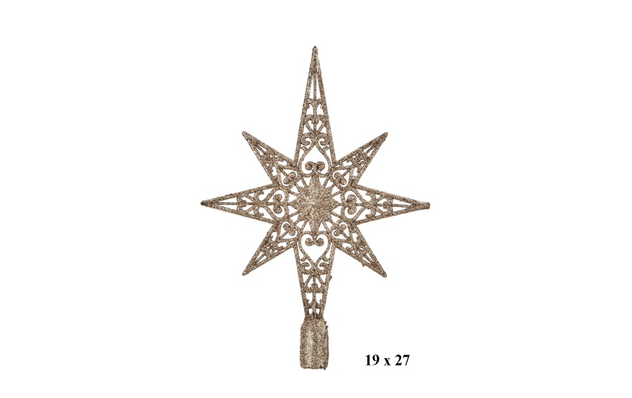 Zestaw bombek z gwiazdą złoto/srebro 3301