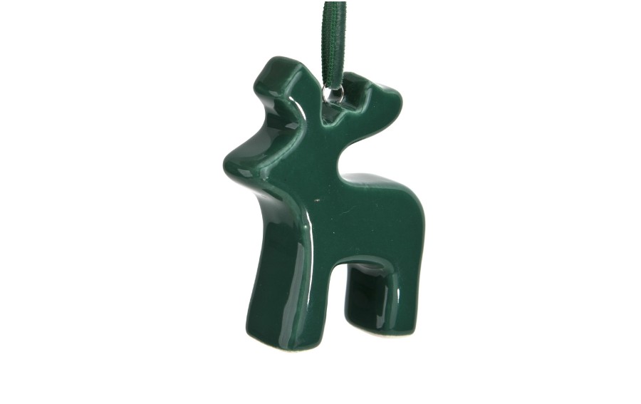 Zawieszka ceramiczna Renifer zielony 87160