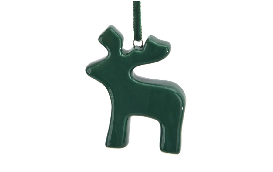 Zawieszka ceramiczna Renifer zielony 87160