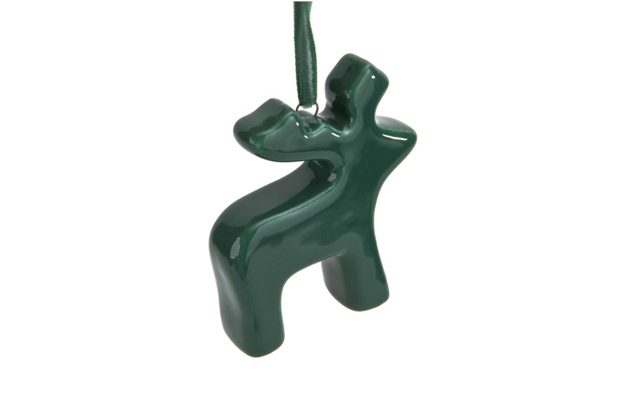 Zawieszka ceramiczna Renifer zielony 87160