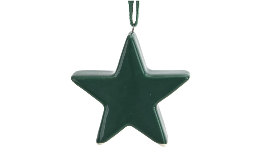Zawieszka ceramiczna gwiazdka zielona 87221