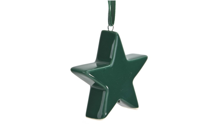 Zawieszka ceramiczna gwiazdka zielona 87221