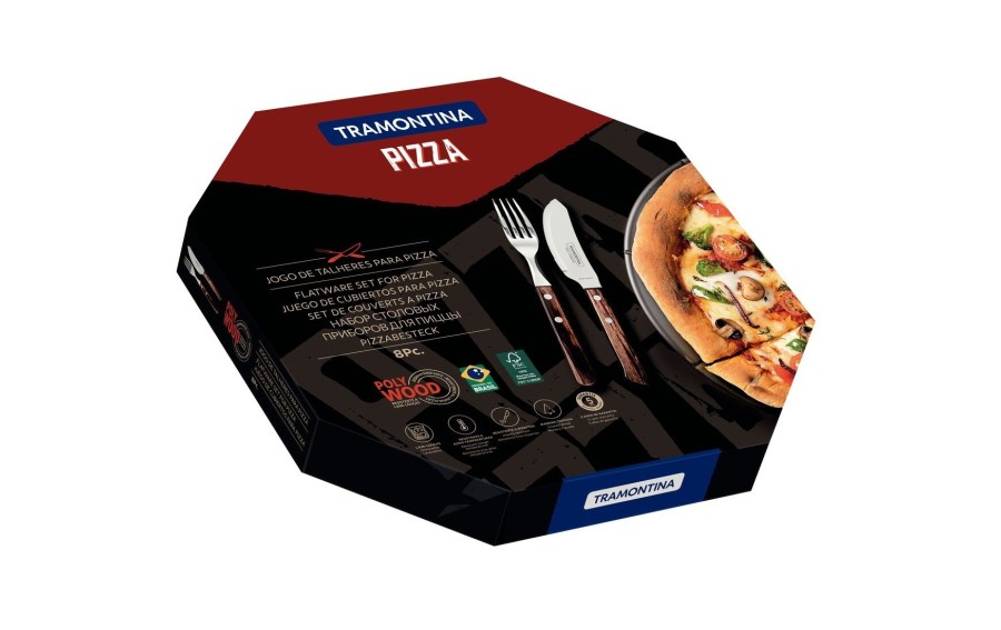 Komplet sztućców do pizzy dla 4 osób 8 el. Pizza Tramontina