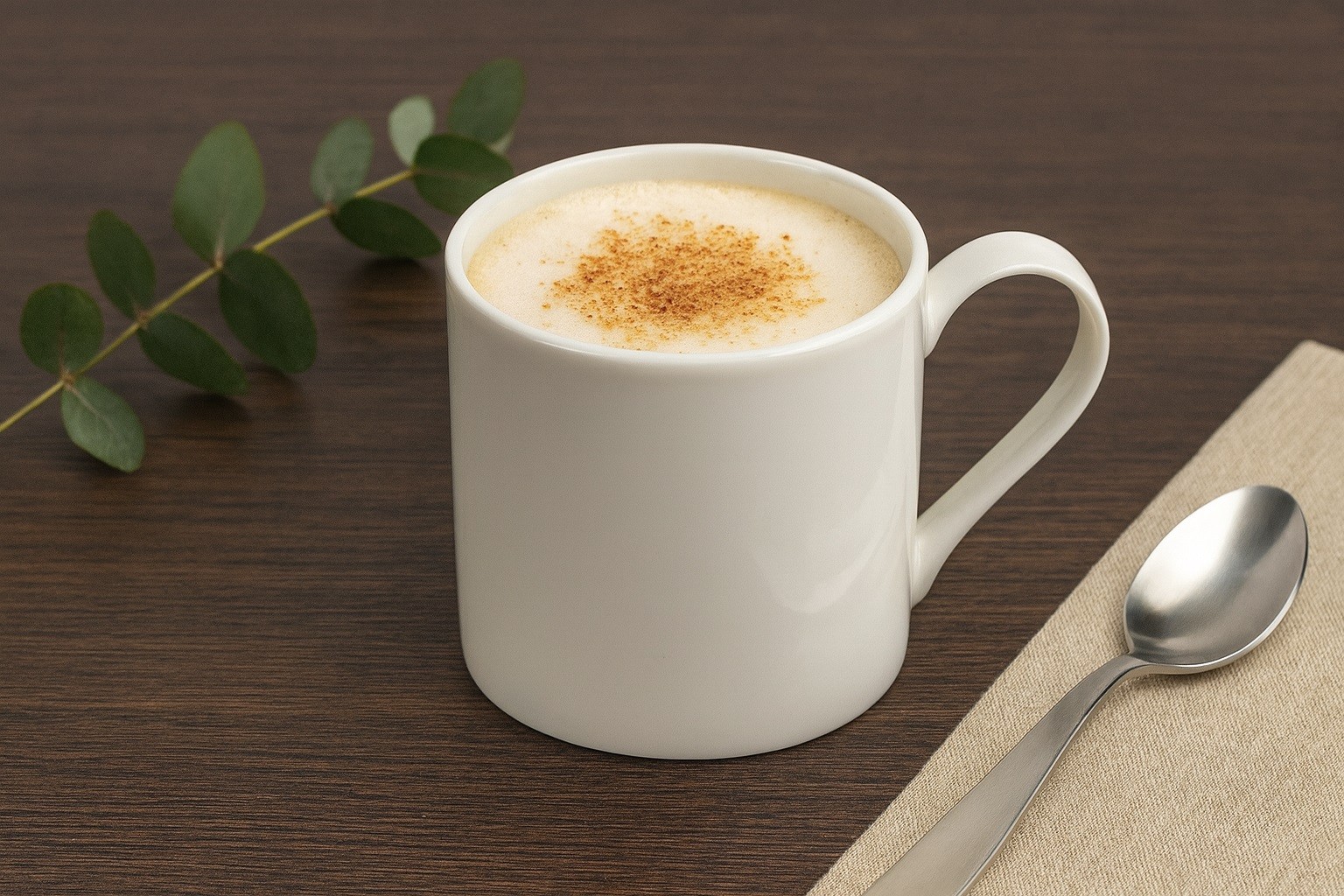 Kubek porcelanowy 400 ml szeroki kremowy