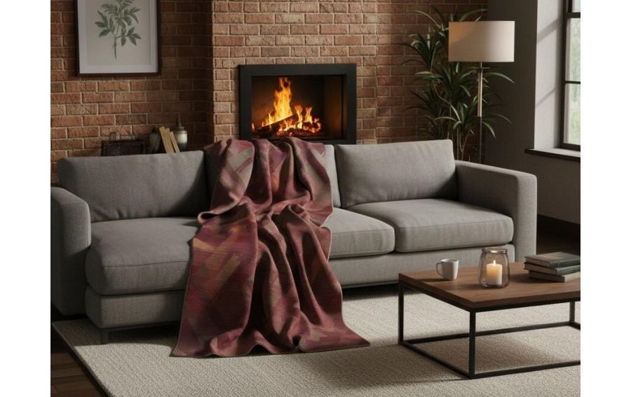 Koc bawełniany 150x200 cm Garnet Glow 823267