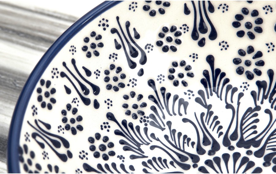 Salaterka ceramiczna 21 cm Oriental White Blue