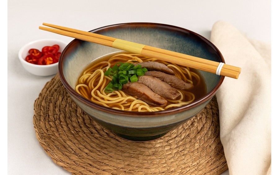 Salaterka 1L Ramen Ombres Turquoise + pałeczki