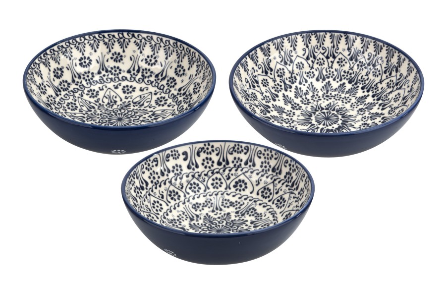 Salaterka ceramiczna 26,5 cm Oriental White Blue