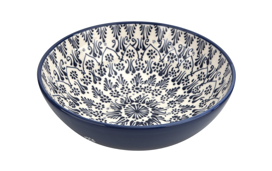 Salaterka ceramiczna 26,5 cm Oriental White Blue
