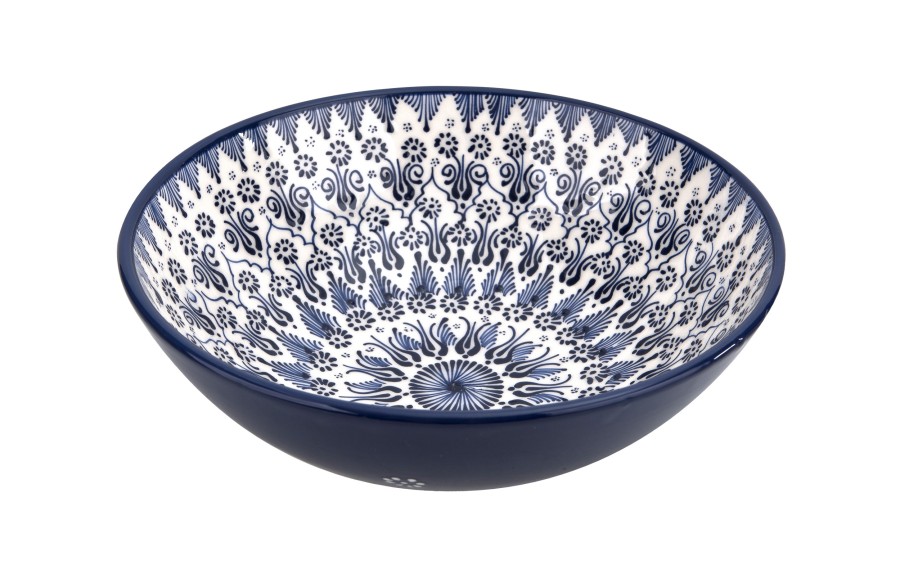 Salaterka ceramiczna 31 cm Oriental White Blue