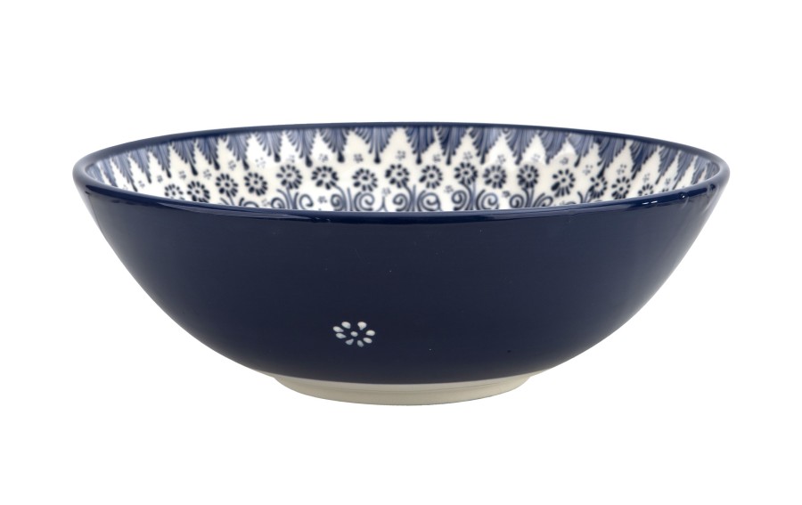 Salaterka ceramiczna 31 cm Oriental White Blue