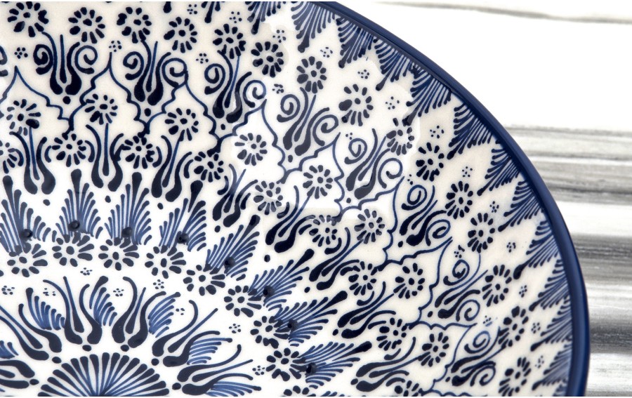 Salaterka ceramiczna 31 cm Oriental White Blue