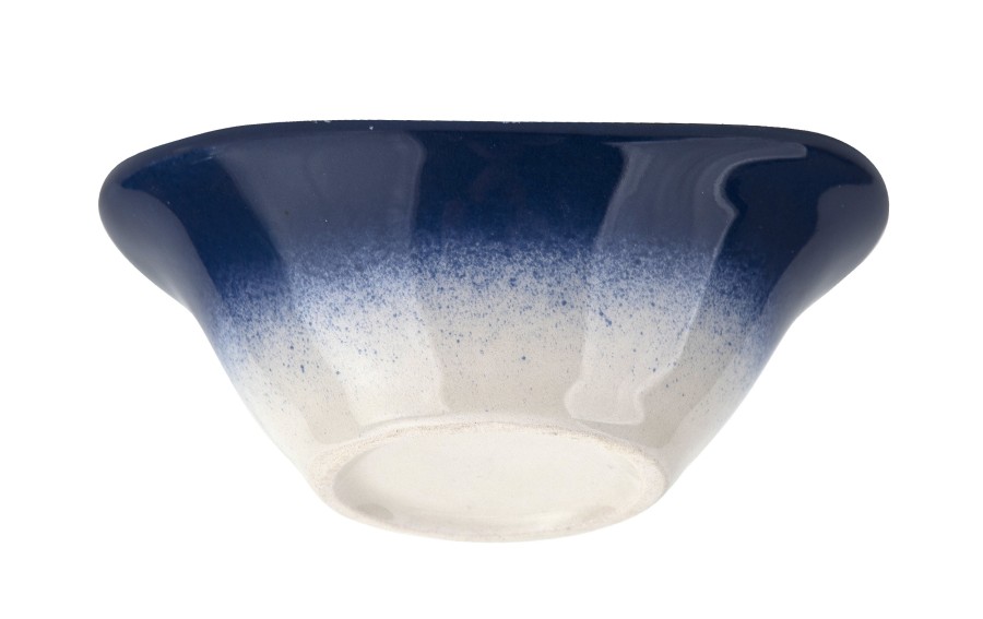 Salaterka ceramiczna owalna 10x7 cm Oriental White Blue