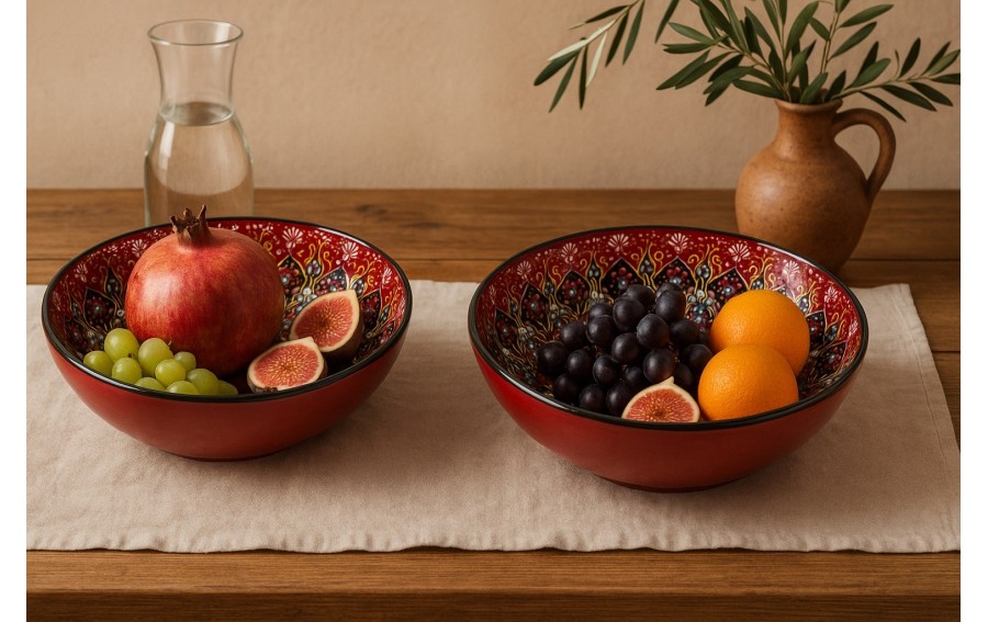 Salaterka ceramiczna 26,5 cm Oriental Red
