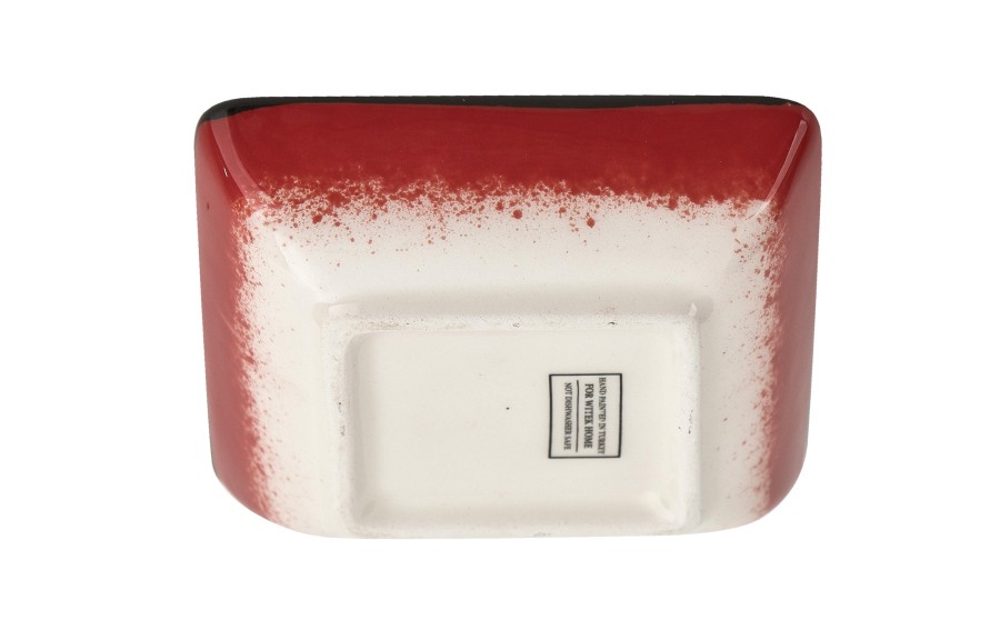 Dip kwadratowy 9 cm ceramiczny Oriental Red