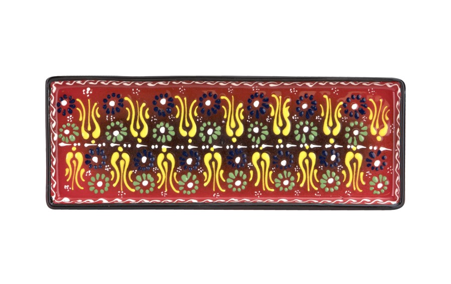 Półmisek ceramiczny 25x9 cm Oriental Red