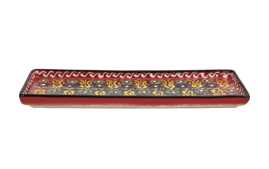 Półmisek ceramiczny 25x9 cm Oriental Red