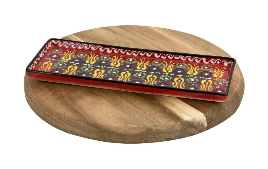 Półmisek ceramiczny 25x9 cm Oriental Red