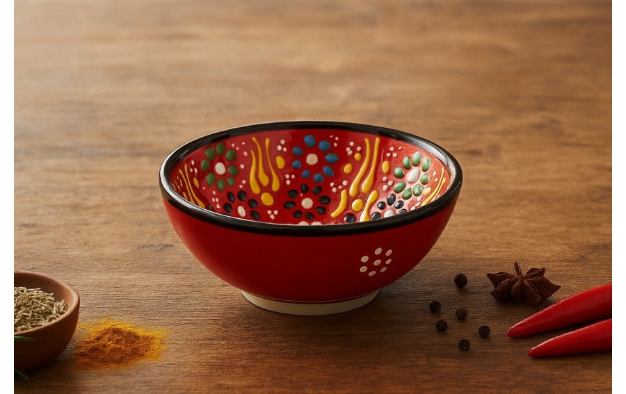 Salaterka ceramiczna 12 cm Oriental Red