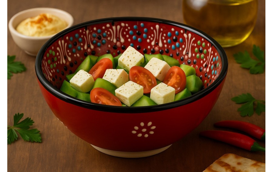 Salaterka ceramiczna 15,5 cm Oriental Red