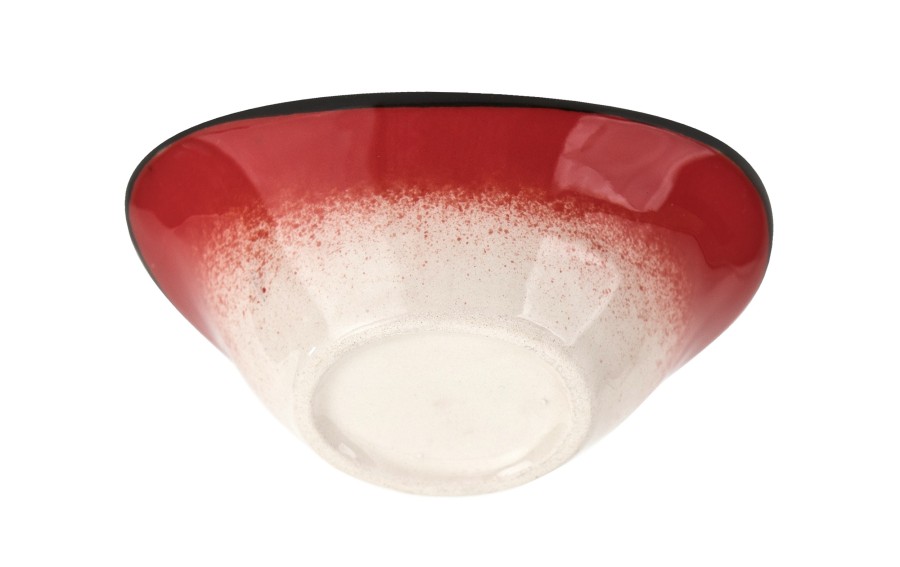Salaterka ceramiczna owalna 10x7 cm Oriental Red