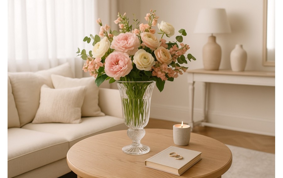 Wazon kryształowy 33 cm Windsor Bohemia 673565