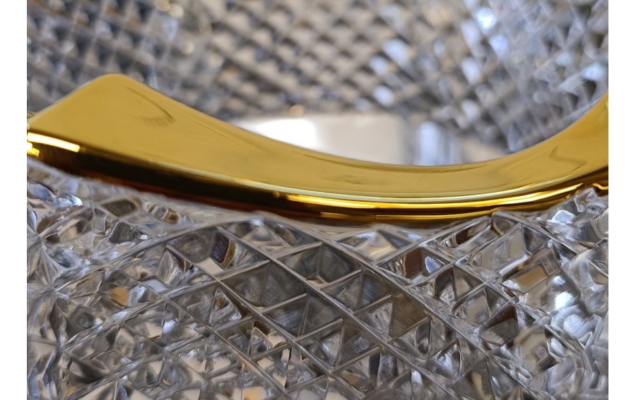 Kryształowa misa 29,5 cm Flamenco Pyramid&Gold