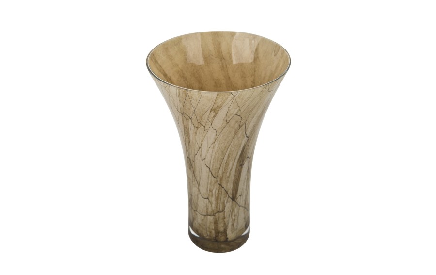 Wazon szklany 28 cm beżowy 2310/SR