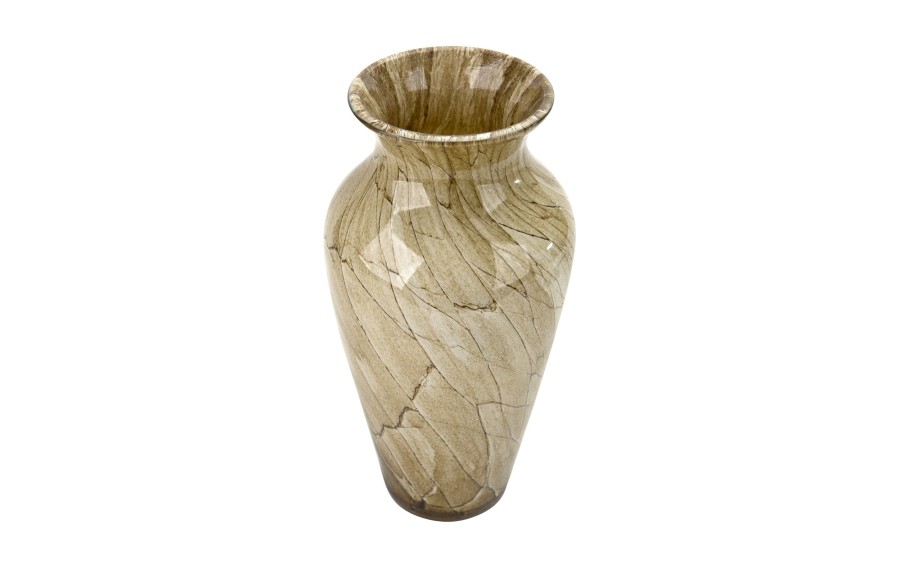 Wazon szklany 27 cm beżowy 2317/SR