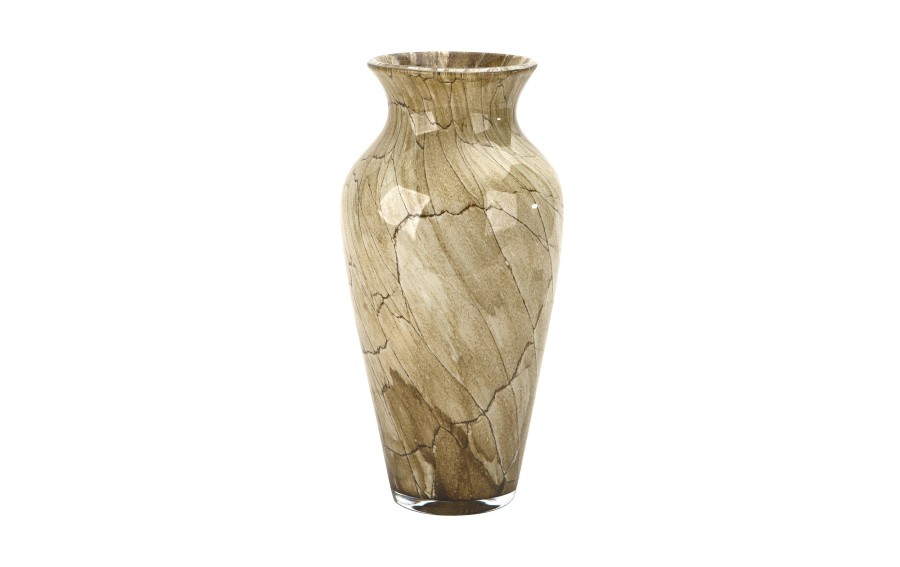 Wazon szklany 27 cm beżowy 2317/SR