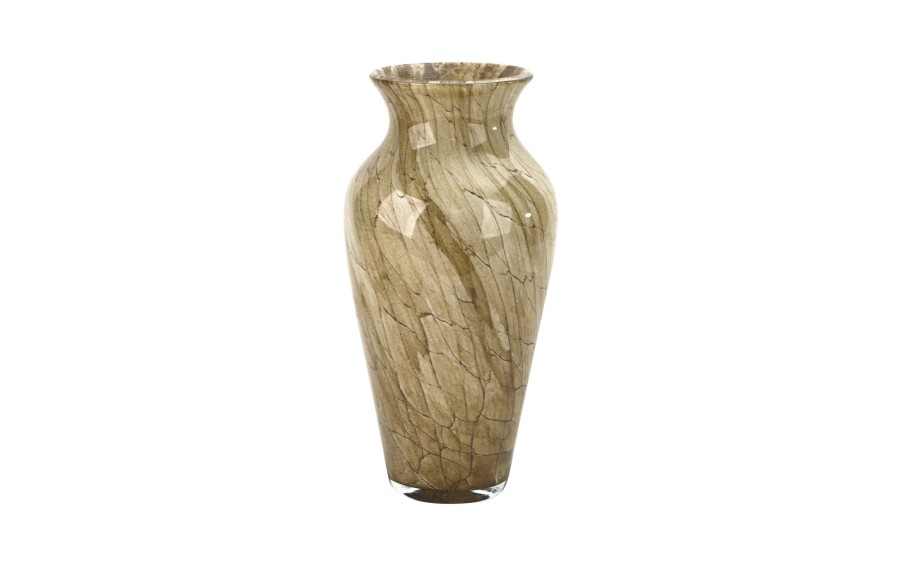 Wazon szklany 27 cm beżowy 2317/SR