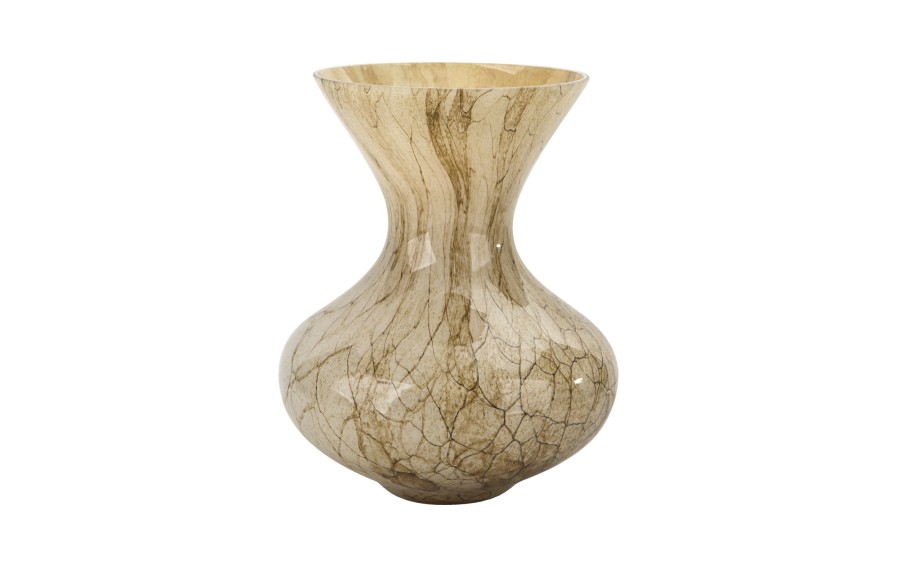 Wazon szklany 25 cm beżowy 2311/SR