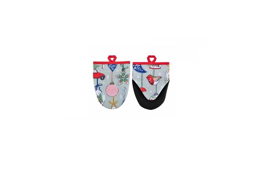 Komplet 2 rękawic kuchennych Christmas Ornaments 7CHOR022