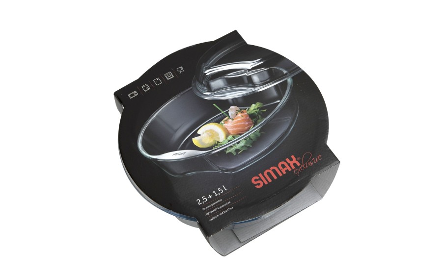 Naczynie żaroodporne z pokrywką 4 L Smart Touch Simax