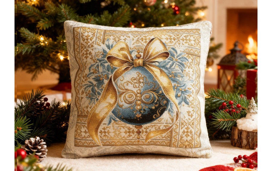 Poszewka dekoracyjna 45x45 cm Bombka Ornament 063