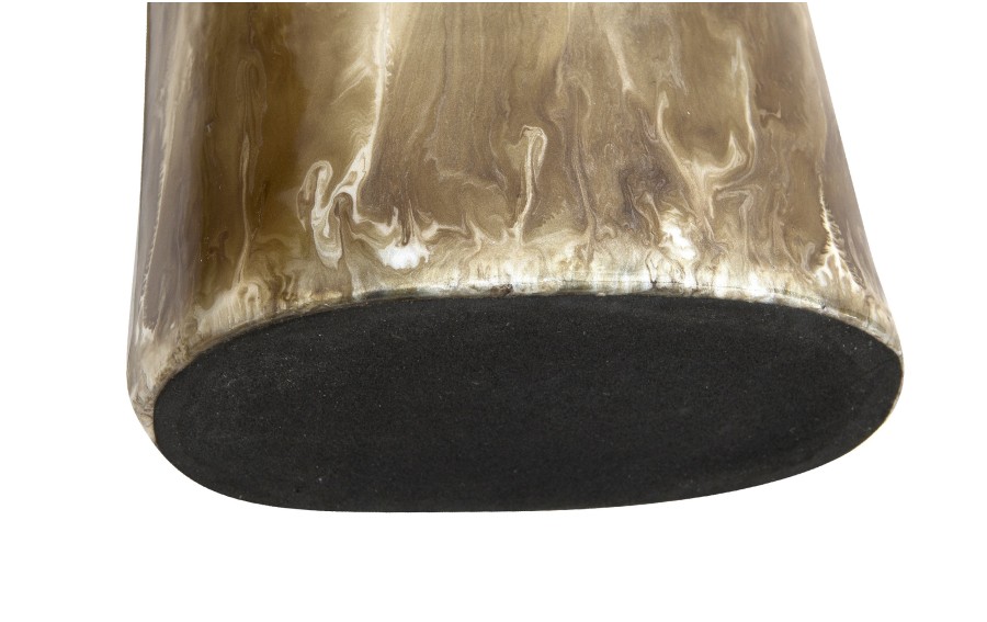 Wazon szklany 30 cm beżowo-brązowy IR0036