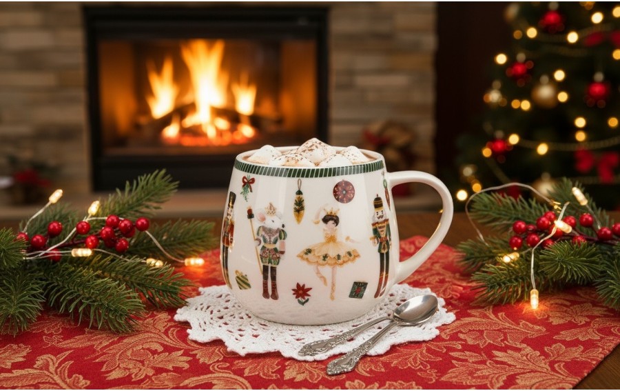 Kubek baryłka 430 ml Christmas Nutcracker