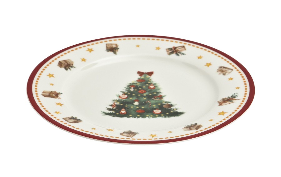 Komplet 2 talerzy deserowych 19 cm Christmas Tree 3